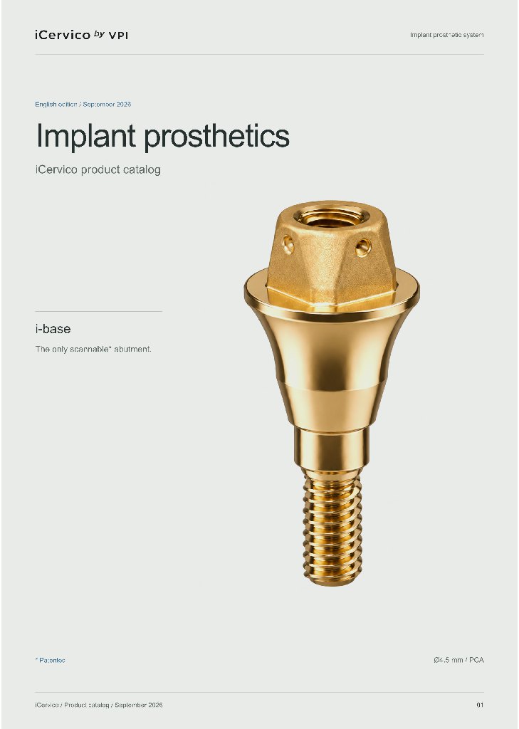 iCervico product catalog 2026, cover